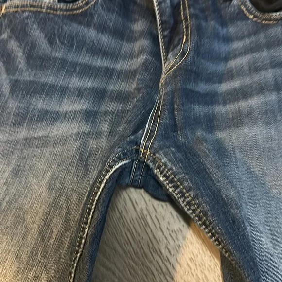 Miss Me Blue Skinny Jeans with Vintage Fading - Picture 4 of 10